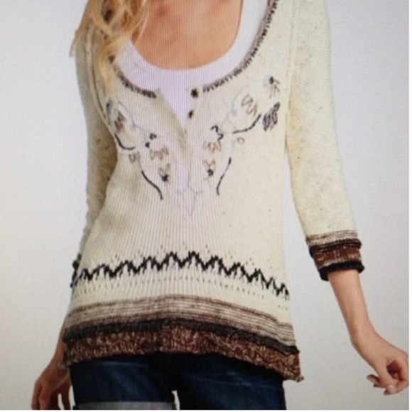 Free People Baja hooded knit tunic - Picture 2 of 8